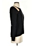 Nell 100% Silk Black Long Sleeve Silk Top Size XS - photo 4