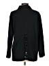 Nannette Keller Solid Black Long Sleeve Button-Down Shirt Size M - photo 2