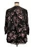 Torrid 100% Polyester Black 3/4 Sleeve Blouse Size 3X Plus (3) - photo 2