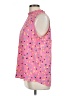 MTS 100% Polyester Polka Dots Pink Sleeveless Blouse Size L - photo 5