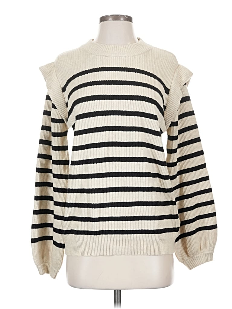 Pre-owned Prettygarden Turtleneck Sweater In Ivory