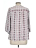 New Directions 100% Rayon White 3/4 Sleeve Blouse Size L - photo 2