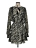 Allison 100% Recycled Polyester Paisley Black Casual Dress Size S - photo 1