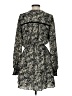 Allison 100% Recycled Polyester Paisley Black Casual Dress Size S - photo 2