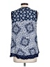 New Directions Blue Sleeveless Blouse Size L - photo 2