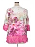 Unbranded 100% Polyester Pink 3/4 Sleeve Blouse Size 1X - photo 2