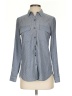 Express Chevron-herringbone Gray Long Sleeve Blouse Size XS - photo 1