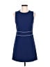 Alice + Olivia 100% Polyester Solid Blue Cocktail Dress Size 6 - photo 1