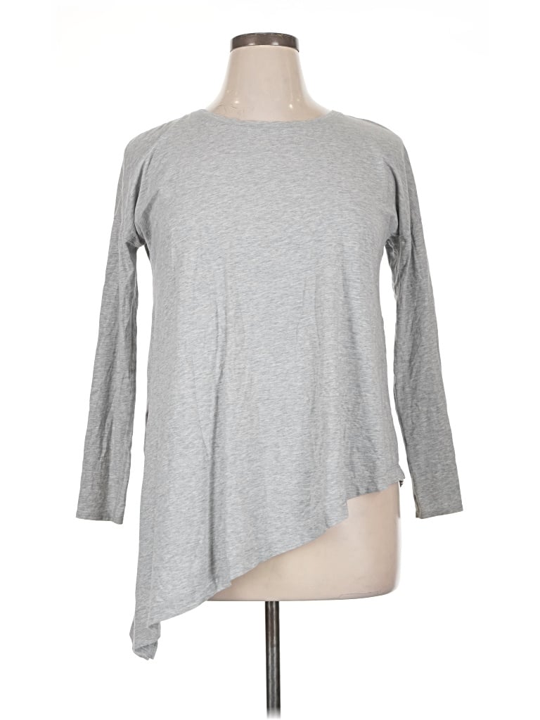 Pre-owned Lululemon Athletica 3/4 Sleeve T-shirt In Gray