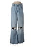Zara Hearts Blue Jeans Size 6 - photo 1