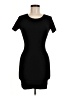 Olivaceous Solid Black Casual Dress Size M - photo 1
