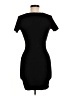 Olivaceous Solid Black Casual Dress Size M - photo 2