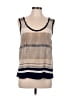 Vince. Print Tan Sleeveless Top Size M - photo 1