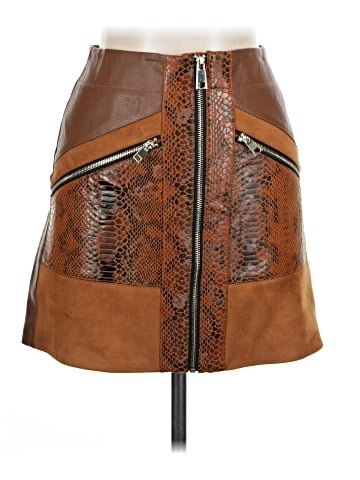 River Island Faux Leather Skirt (view 1)