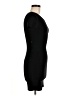 Olivaceous Solid Black Casual Dress Size M - photo 4