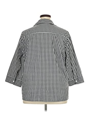 Foxcroft 3/4 Sleeve Button-Down Shirt (view 2)