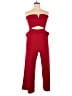 Express Solid Red Jumpsuit Size XL - photo 1