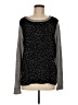 Kaileigh Stars Black Long Sleeve Top Size L - photo 1