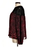 MICHAEL Michael Kors 100% Polyester Animal Print Red Long Sleeve Blouse Size M - photo 5