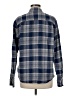 PrAna 100% Cotton Plaid Blue Long Sleeve Button-Down Shirt Size M - photo 2