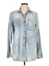 Express Blue Long Sleeve Button-Down Shirt Size L - photo 1