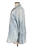 Express Blue Long Sleeve Button-Down Shirt Size L - photo 5