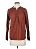 Point Sur 100% Cotton Brown Long Sleeve Blouse Size 4 - photo 1