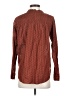 Point Sur 100% Cotton Brown Long Sleeve Blouse Size 4 - photo 2