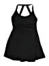 Halara Solid Black One Piece Swimsuit Size L - photo 2