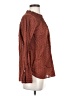 Point Sur 100% Cotton Brown Long Sleeve Blouse Size 4 - photo 4