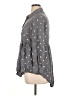 Solitaire Gray Long Sleeve Button-Down Shirt Size XL - photo 5