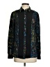 Derek Lam 100% Polyester Tweed Black Long Sleeve Blouse Size XS - photo 1