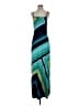 Cache Graphic Teal Casual Dress Size S - photo 1
