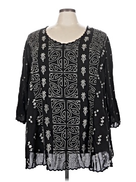 Johnny Was 3/4 Sleeve Blouse