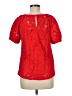 Monteau Red Short Sleeve Blouse Size M - photo 2