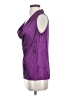 Three Dots 100% Silk Purple T-Shirt Size S - photo 5