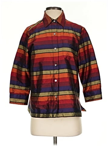 French Laundry 3/4 Sleeve Silk Top (view 1)