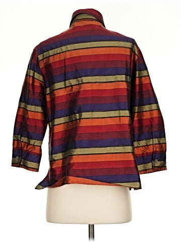 French Laundry 3/4 Sleeve Silk Top (view 2)