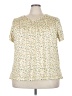 Unbranded Tweed Ivory Short Sleeve T-Shirt Size 3X - photo 1
