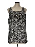 Loveappella 100% Polyester Silver Sleeveless Top Size L - photo 1