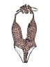 Unbranded Animal Print Brown One Piece Swimsuit Size M - photo 1