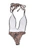 Unbranded Animal Print Brown One Piece Swimsuit Size M - photo 2