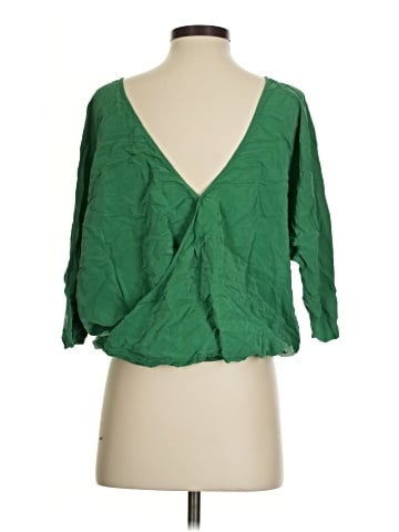 Joie 3/4 Sleeve Silk Top (view 2)