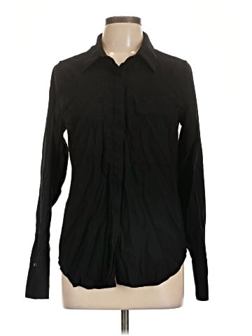 Good American Long Sleeve Button-Down Shirt (view 1)