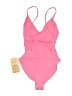 Faherty Solid Pink One Piece Swimsuit Size XS - photo 2