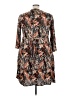 Assorted Brands Print Brown Casual Dress Size 3X - photo 2