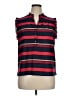 Tommy Hilfiger 100% Polyester Stripes Red Sleeveless Blouse Size XL - photo 1