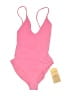 Faherty Solid Pink One Piece Swimsuit Size XS - photo 1
