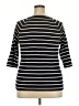 Talbots 100% Pima Cotton Black 3/4 Sleeve Top Size 2X - photo 2
