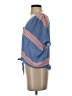 Alceè 100% Silk Blue Short Sleeve Silk Top Size XS - photo 5
